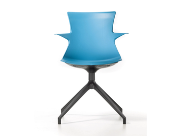 TEMA U - Trestle-based technopolymer chair with armrests by GABER