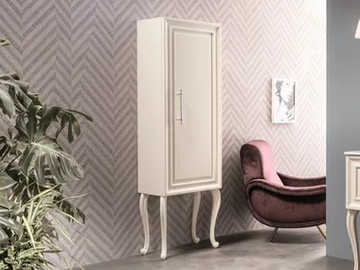 AUTORITRATTO - Storage floorstanding wooden bathroom column with doors by Gaia Mobili