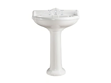 POMPEI - Pedestal ceramic washbasin by Gaia Mobili