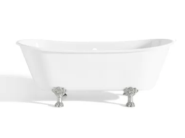 PRIMROSE - Freestanding cast iron bathtub on legs by Gaia Mobili