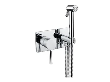 TOKYO - Wall-mounted single handle steel bidet tap with spray by Gaia Mobili