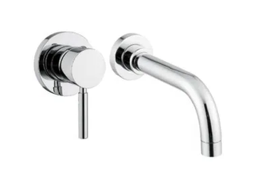 TOKYO - Wall-mounted single handle steel washbasin tap by Gaia Mobili