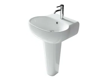 ERGO - 55 CM - Pedestal ceramic washbasin by GALASSIA