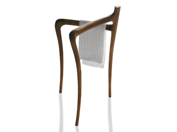 ERGO - Standing solid wood towel rack by GALASSIA