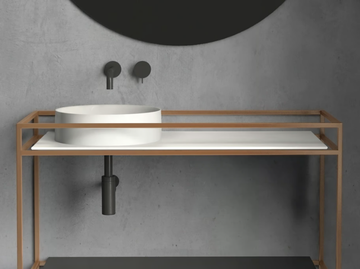 TABULAE - Single ceramic washbasin countertop by GALASSIA