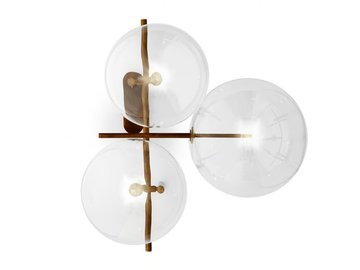 BOLLE ARIA - LED crystal wall lamp by Gallotti&Radice