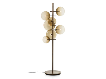 BOLLE STELO - LED Blown crystal floor lamp by Gallotti&Radice