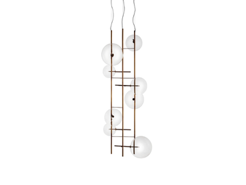 BOLLE TELA - Crystal pendant lamp by Gallotti&Radice
