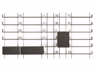 BRERA - Wall-mounted modular wooden bookcase by Gallotti&Radice