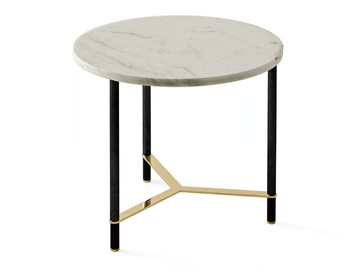 COOKIES - Round marble coffee table by Gallotti&Radice