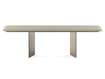 DOLM PLUS - Rectangular wood and glass table by Gallotti&Radice