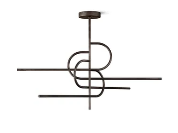 KEY-TO-HEAVEN FIX - LED brass ceiling lamp by Gallotti&Radice
