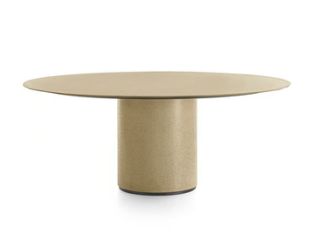 RE-VERRE - Round recycled glass table by Gallotti&Radice