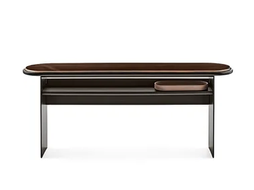 SENSEI CONSOLE - Wood and glass console table by Gallotti&Radice