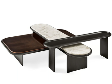 SENSEI - Low oval coffee table by Gallotti&Radice