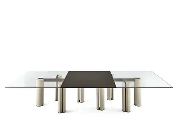 SIMPÒDIO SYSTEM - Crystal table by Gallotti&Radice