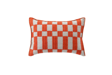 BANDAS B - Rectangular hand embroidered wool cushion by GAN