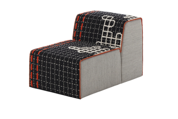 BANDAS D - Upholstered modular fabric easy chair by GAN