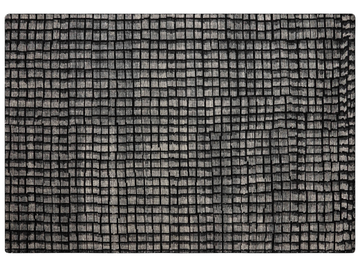 COBBLE - Rectangular handmade wool rug with geometric shapes by GAN