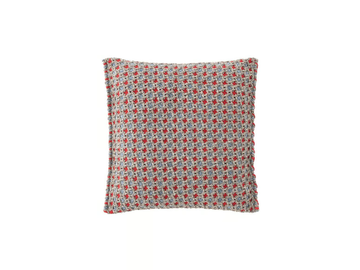 GARDEN LAYERS BLUE - Motif square outdoor polypropylene cushion by GAN