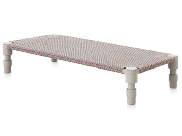 GARDEN LAYERS BLUE - Polypropylene garden bench / sun lounger by GAN