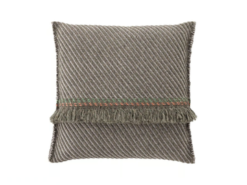 GARDEN LAYERS GREEN - Striped square outdoor polypropylene cushion by GAN