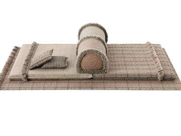 GARDEN LAYERS TERRACOTTA - Outdoor polypropylene garden big mattress by GAN
