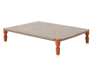 GARDEN LAYERS TERRACOTTA - Polypropylene garden bench / sun lounger by GAN