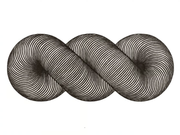 GIRO BLACK&WHITE - Striped handmade wool rug by GAN