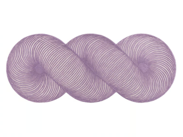 GIRO LILAC - Striped handmade wool rug by GAN