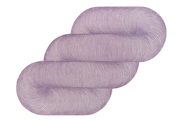 GIRO LILAC - Striped wool rug by GAN