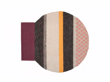 GLOBO - Striped wool rug by GAN
