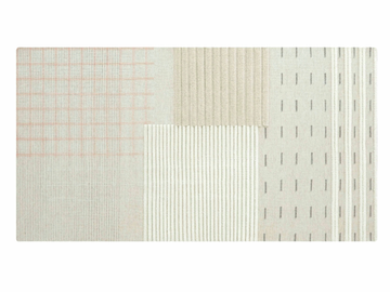 LAN NATURAL - Rectangular wool rug by GAN