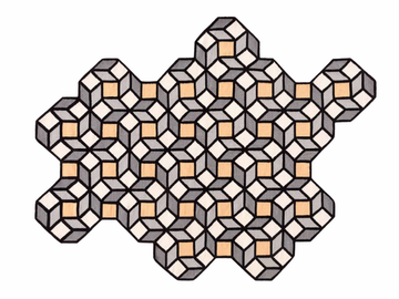 RHOMB - Wool rug with geometric shapes by GAN
