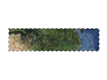 YANGTZE - Patterned rectangular recycled PET rug by GAN