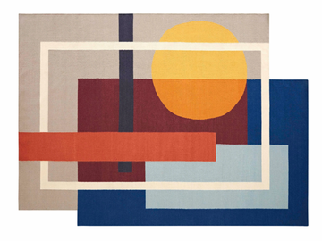 ZOE SOOL - Handmade wool rug with geometric shapes by GAN