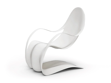 FLEX - Cantilever fiberglass garden armchair by GANSK