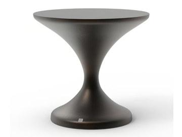 LYA - Round fiberglass coffee table by GANSK