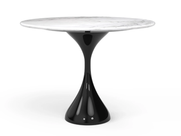 MELODY - Round dining table with ceramic top by GANSK
