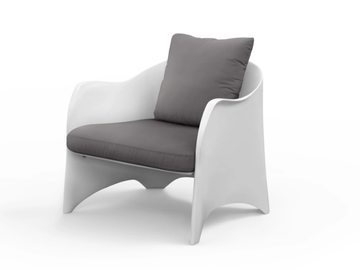OCEANO - Fiberglass garden armchair with armrests by GANSK