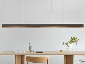 [C3] DARK WALNUT - Dimmable LED Pendant Light (L 182cm) by GANTlights