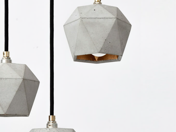 [T2] BUNDLE - Cement pendant lamp by GANTlights