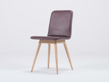 ENA - Upholstered leather chair by GAZZDA