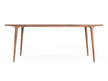 FAWN - Rectangular walnut table by GAZZDA