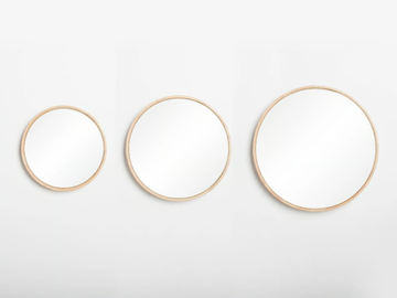 LOOK - Round framed wall-mounted mirror by GAZZDA