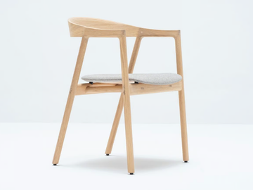 MUNA - Upholstered open back chair by GAZZDA