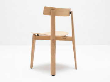 NORA - Oak chair open back by GAZZDA