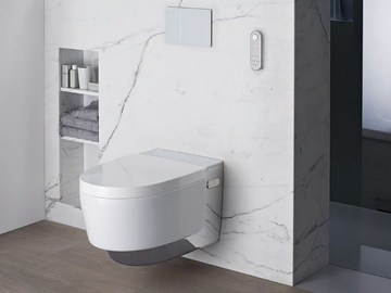 AquaClean Mera - Wall-hung toilet with bidet by Geberit