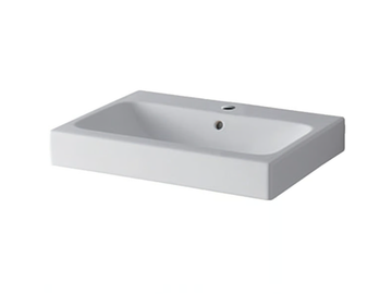 ICON - Countertop rectangular porcelain stoneware washbasin by Geberit
