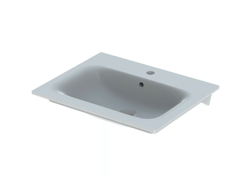 SELNOVA SQUARE - Inset washbasin with overflow by Geberit
